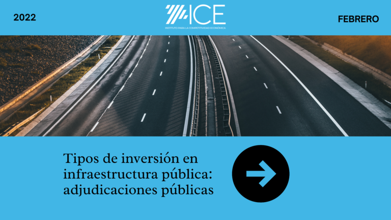 Tipos de inversión en infraestructura pública: adjudicaciones públicas